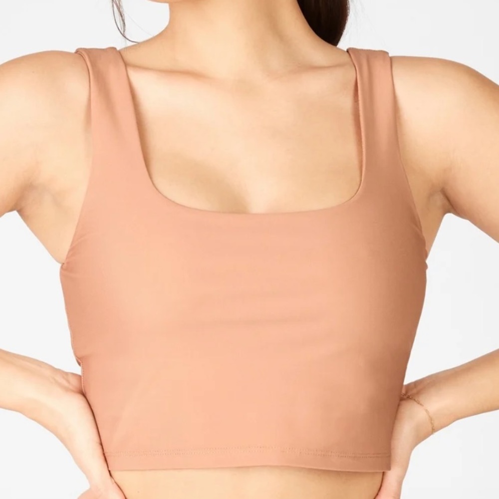 Built in bra tank has matching pants